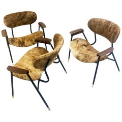 Three Armchairs Gastone Rinaldi, 1950s