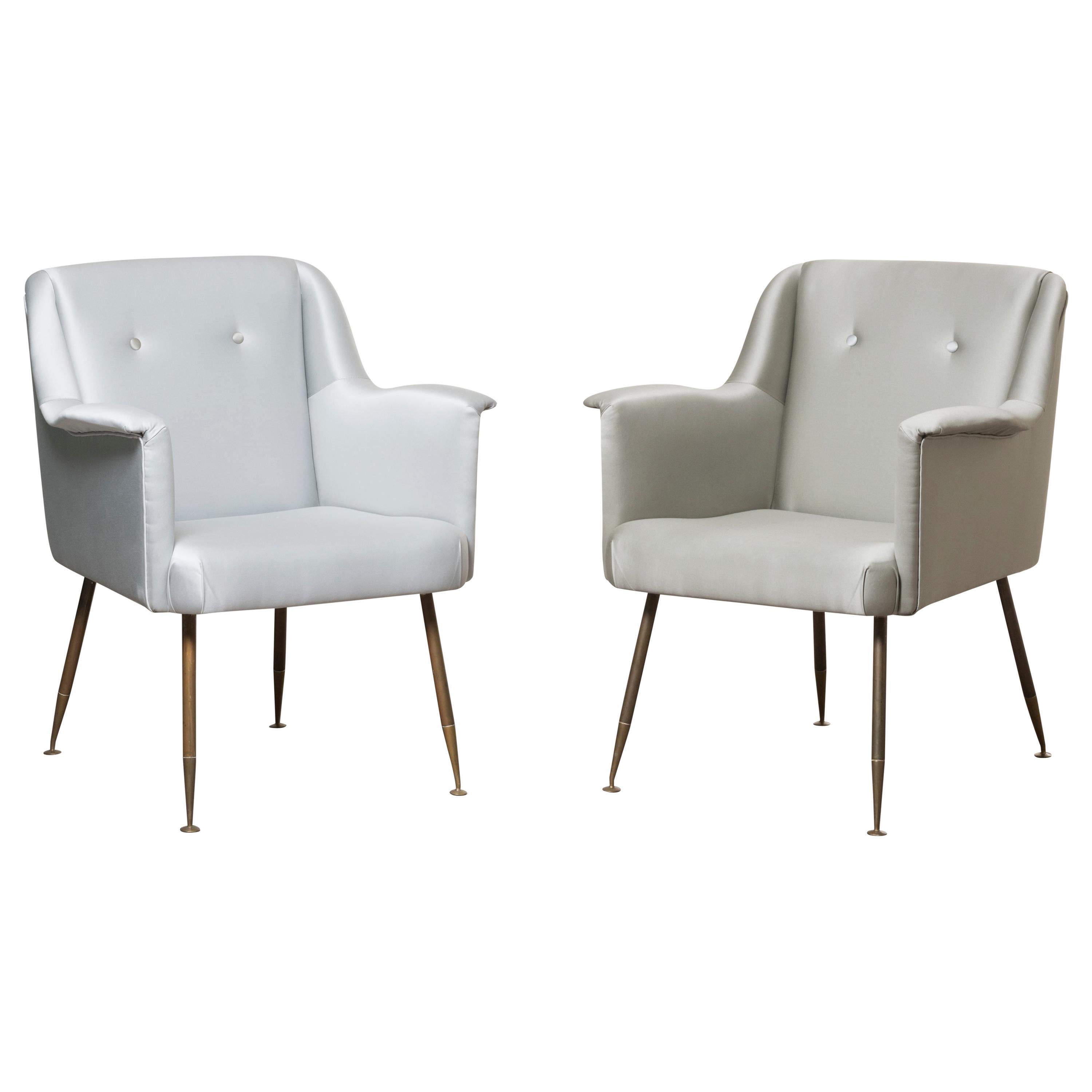 Three Armchairs Mod, Camelia by Carlo Pagani For Sale