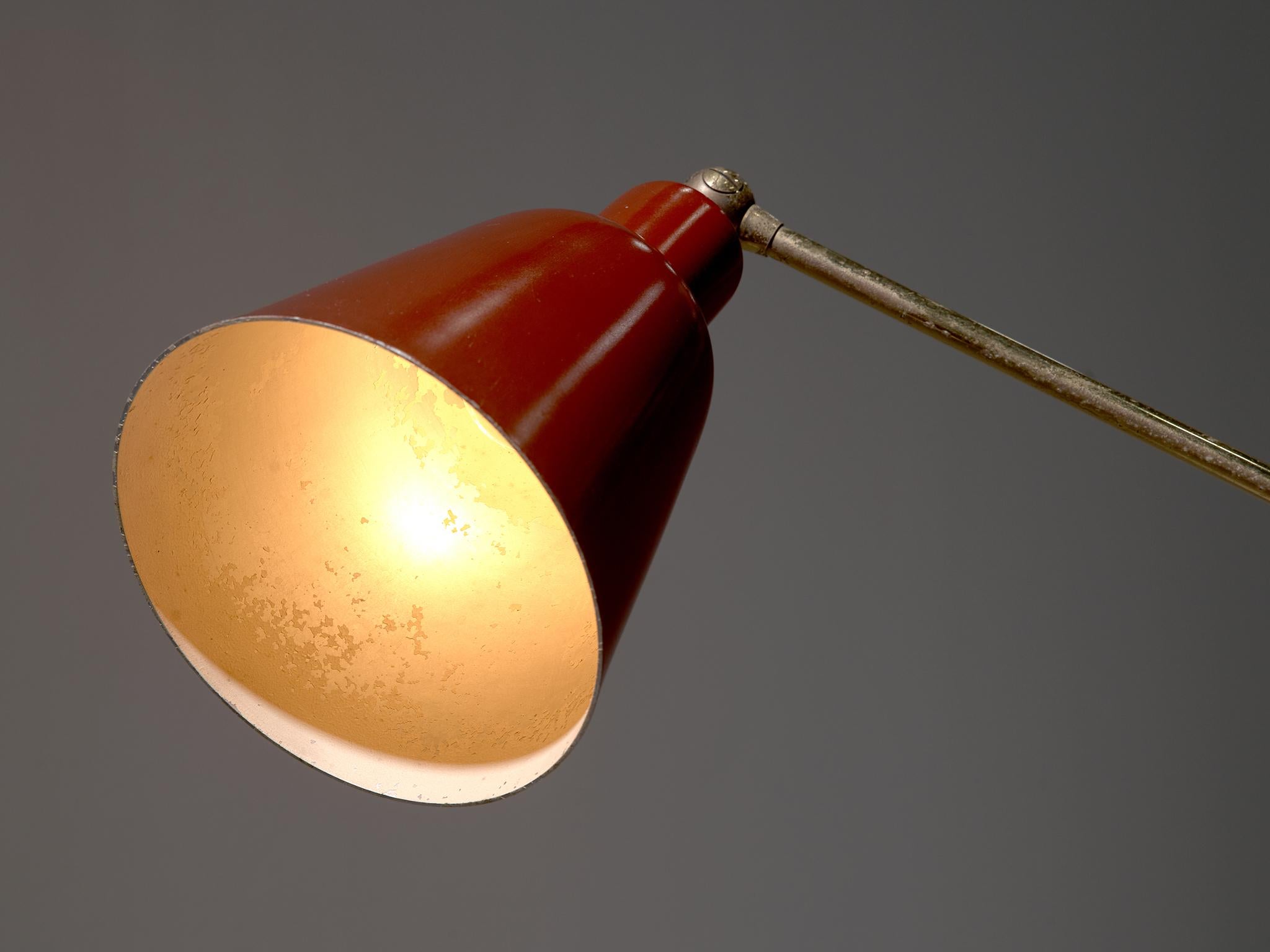 Mid-20th Century Three-Armed Floor Lamp by Angelo Lelii for Arredoluce