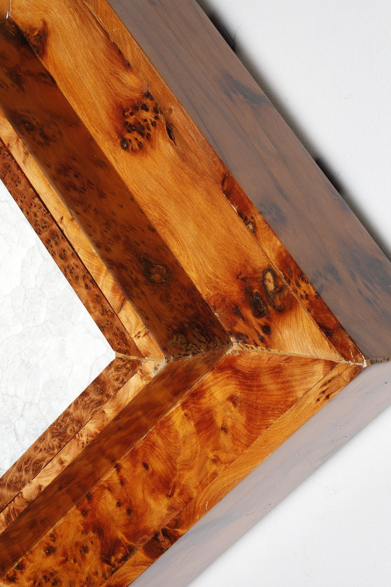 Tres lámparas Art Déco de techo o pared en chapa de olmo rebabas en venta 7
