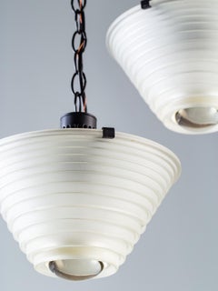 Three Artemide "Egina" Italian Solid Glass Fixtures, circa 1970 Priced Each