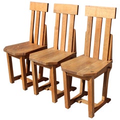 Three Arts and Crafts Adjustable Chairs