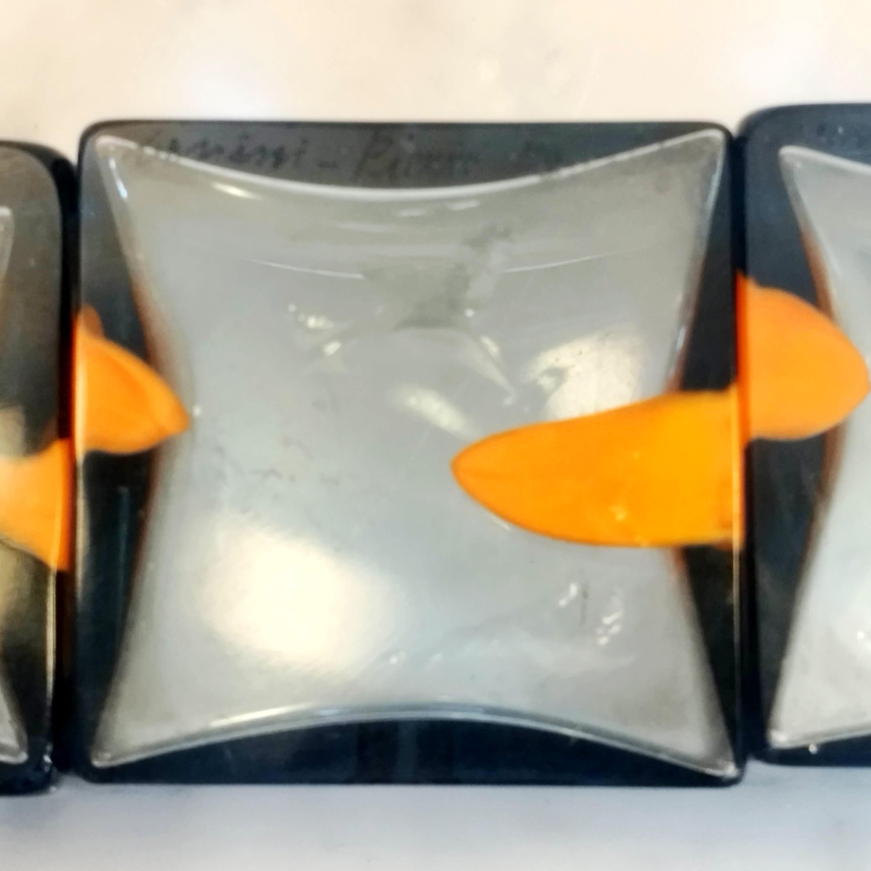 Pierre Cardin for Venini Murano Glass Ashtrays, Italy, 1970s

Rare and exquisite set of three small glass ashtrays designed by Pierre Cardin for Venini, one of the most renowned Italian glassmakers. Produced in the 1970s, these stunning pieces