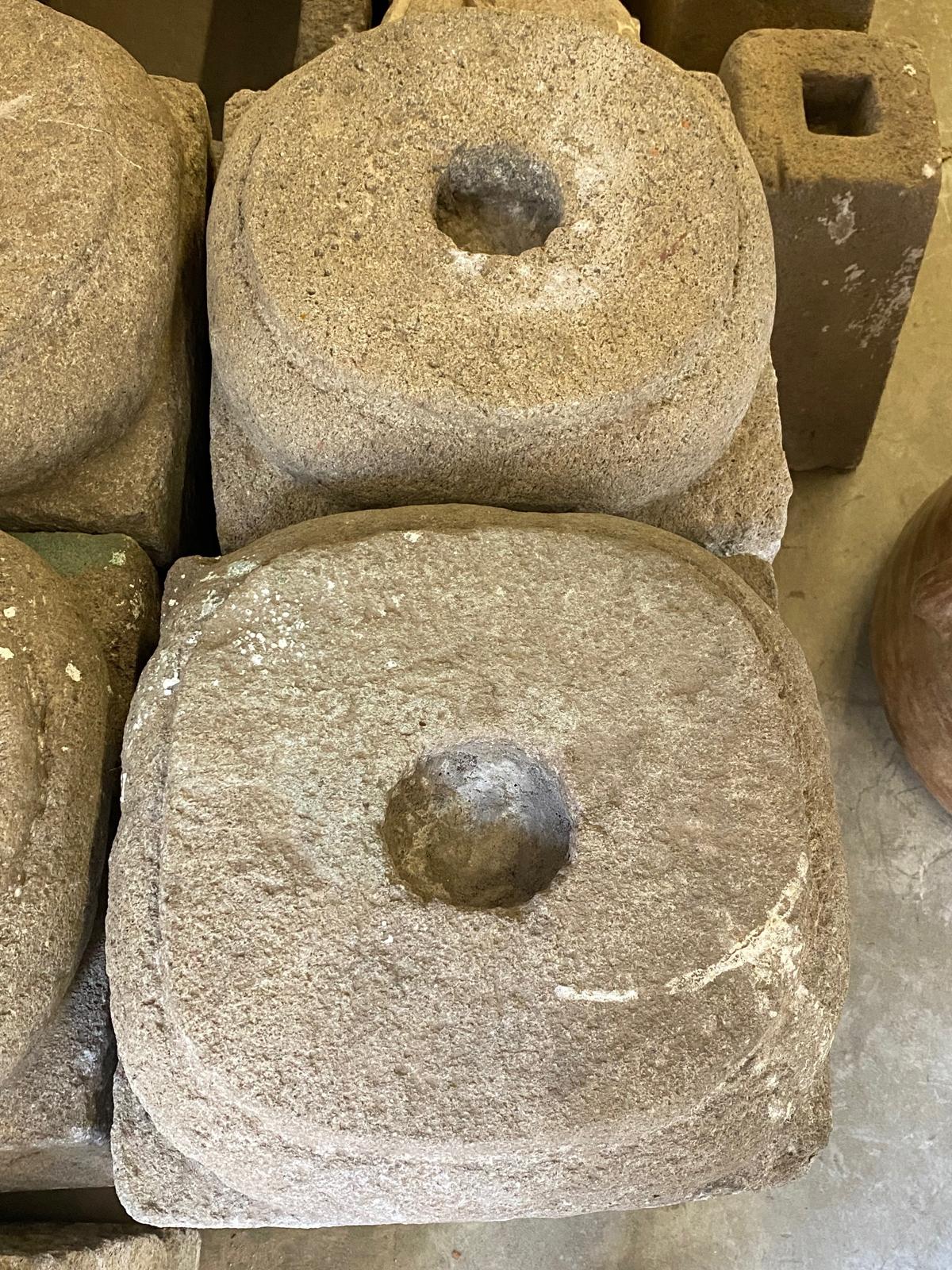 THREE AVAILABLE Large Scale 19th Century Stone Bases For Sale 6
