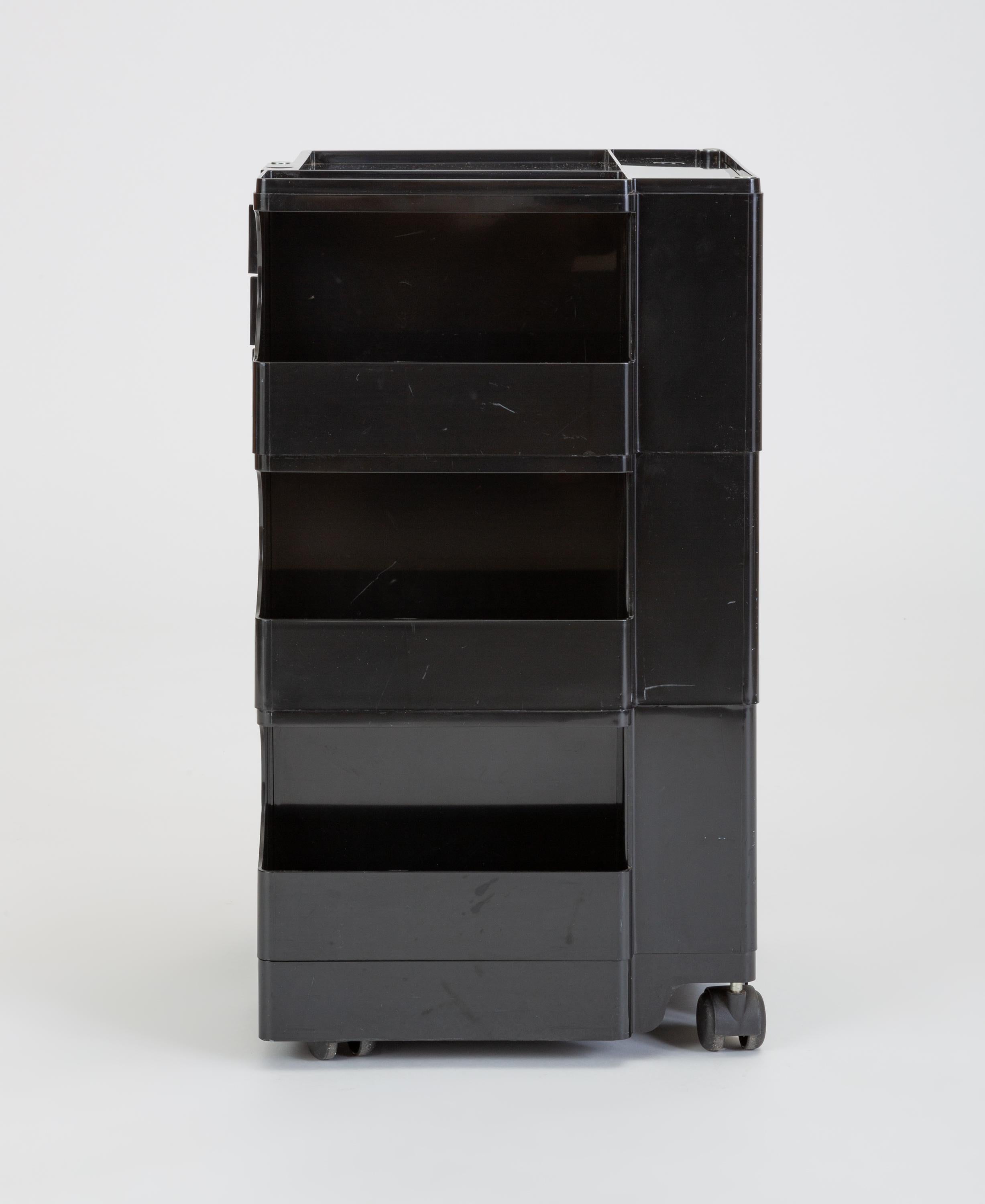 Three-Bay Boby Cart by Joe Colombo for Bieffeplast In Excellent Condition In Los Angeles, CA