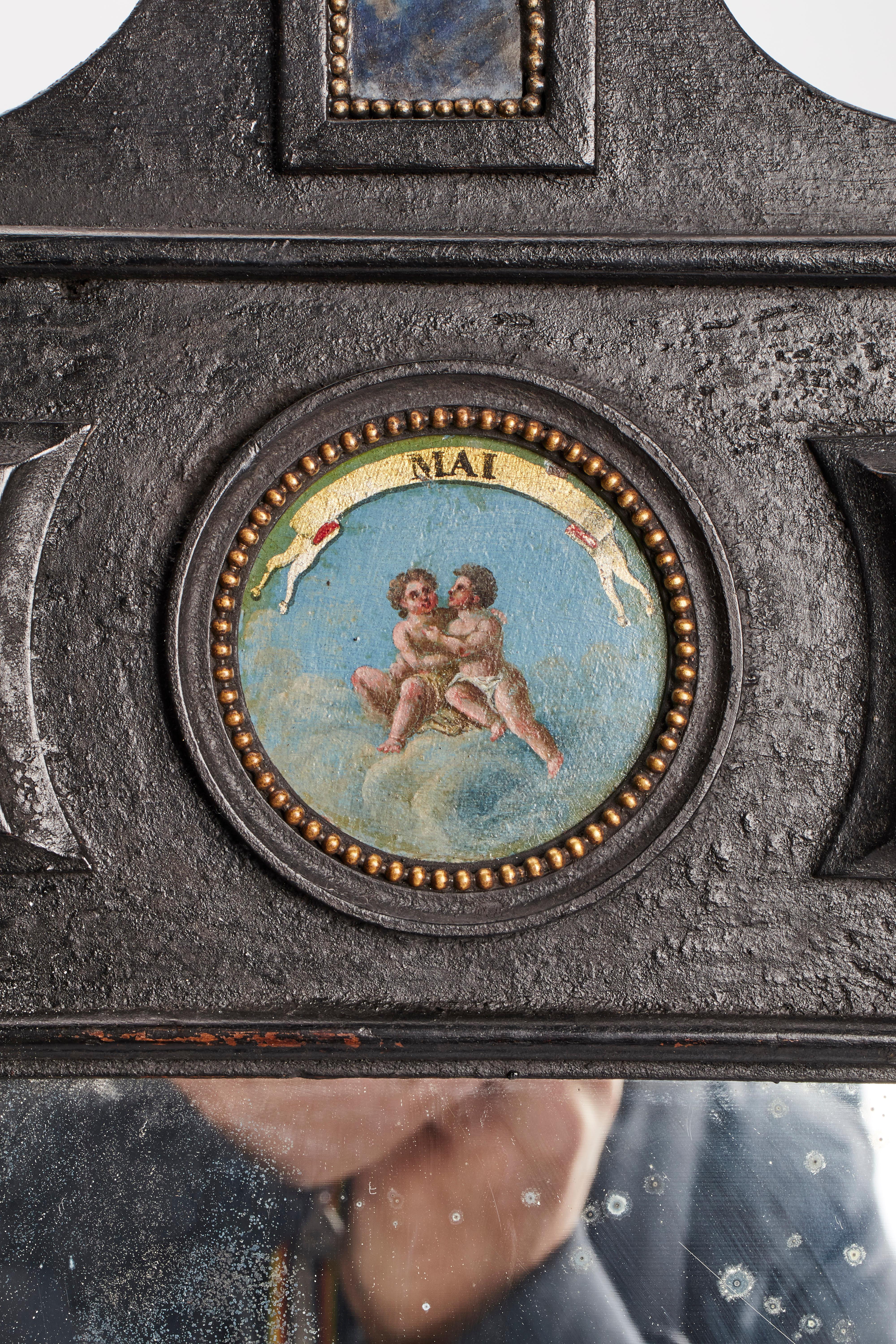 Three Big Mirrors with Zodiac Signs, Italy, 1800 3