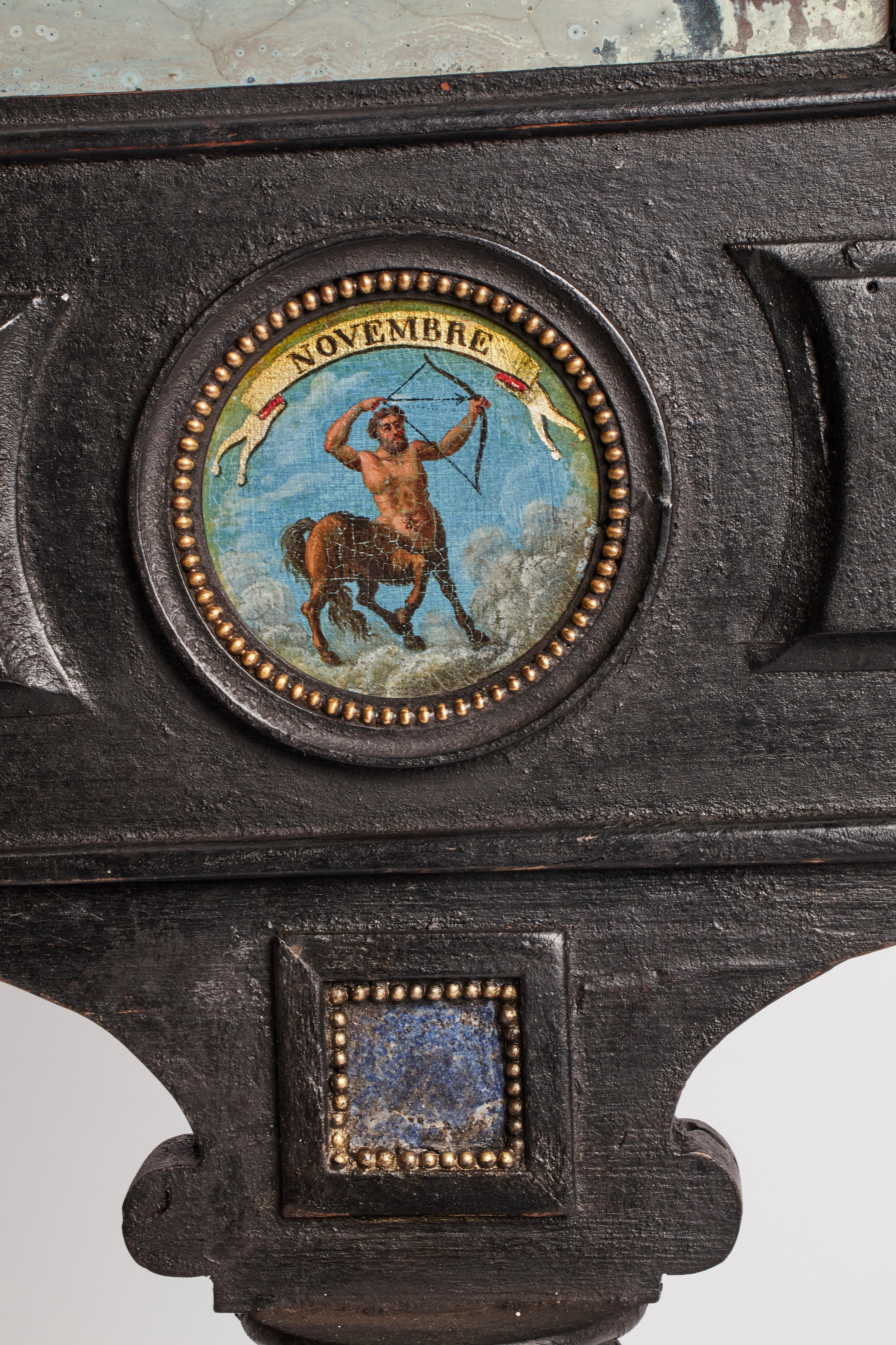 Three Big Mirrors with Zodiac Signs, Italy, 1800 9