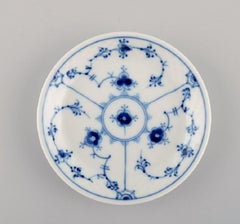 Three Bing & Grøndahl Blue Fluted Bottle Trays, 1920s