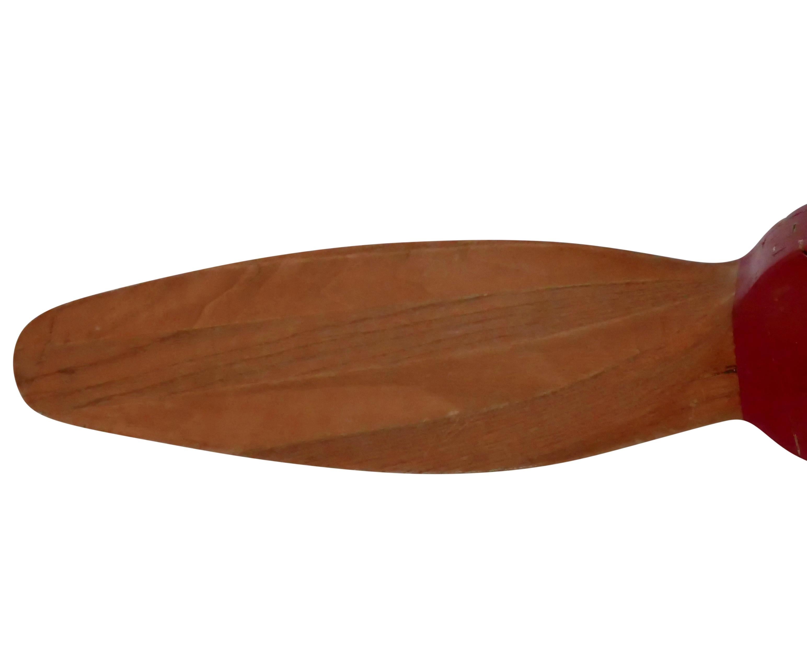 Three Blade Wood Pattern Mold Propeller, Early 20th Century 1