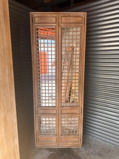 Three Bleached Cerused tall mirrored cabinets by Keller Furniture