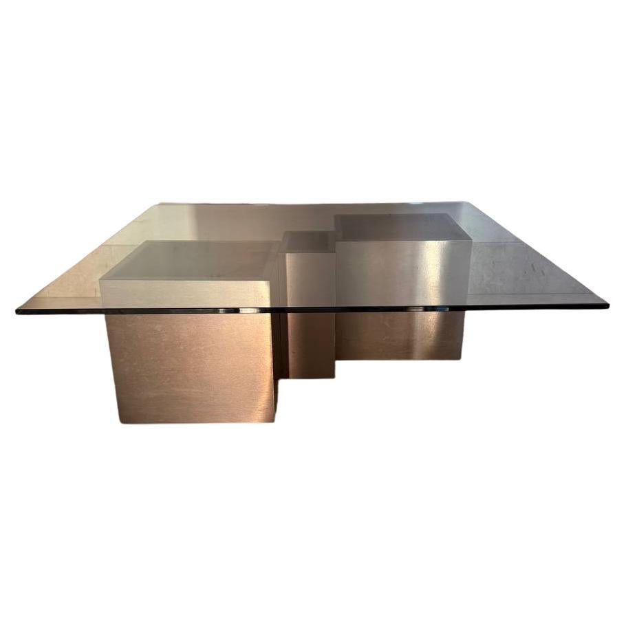 Trois blocs Nanda Vigo, Acerbis 1979 café de table en vente