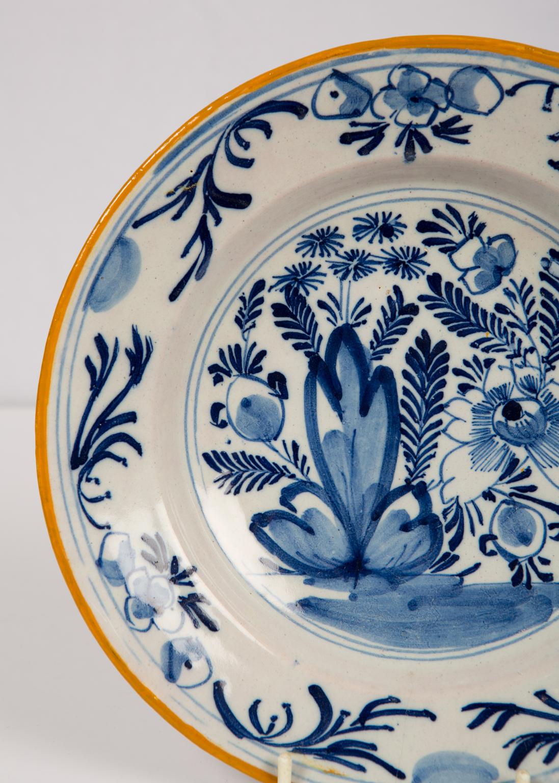 Drei blau-weiße Delfter Porzellanschalen Niederlande um 1780  1