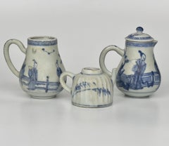 Three Blue and White Teapots from Ca Mau Ship, C 1725, Qing Dynasty, Yongzheng E