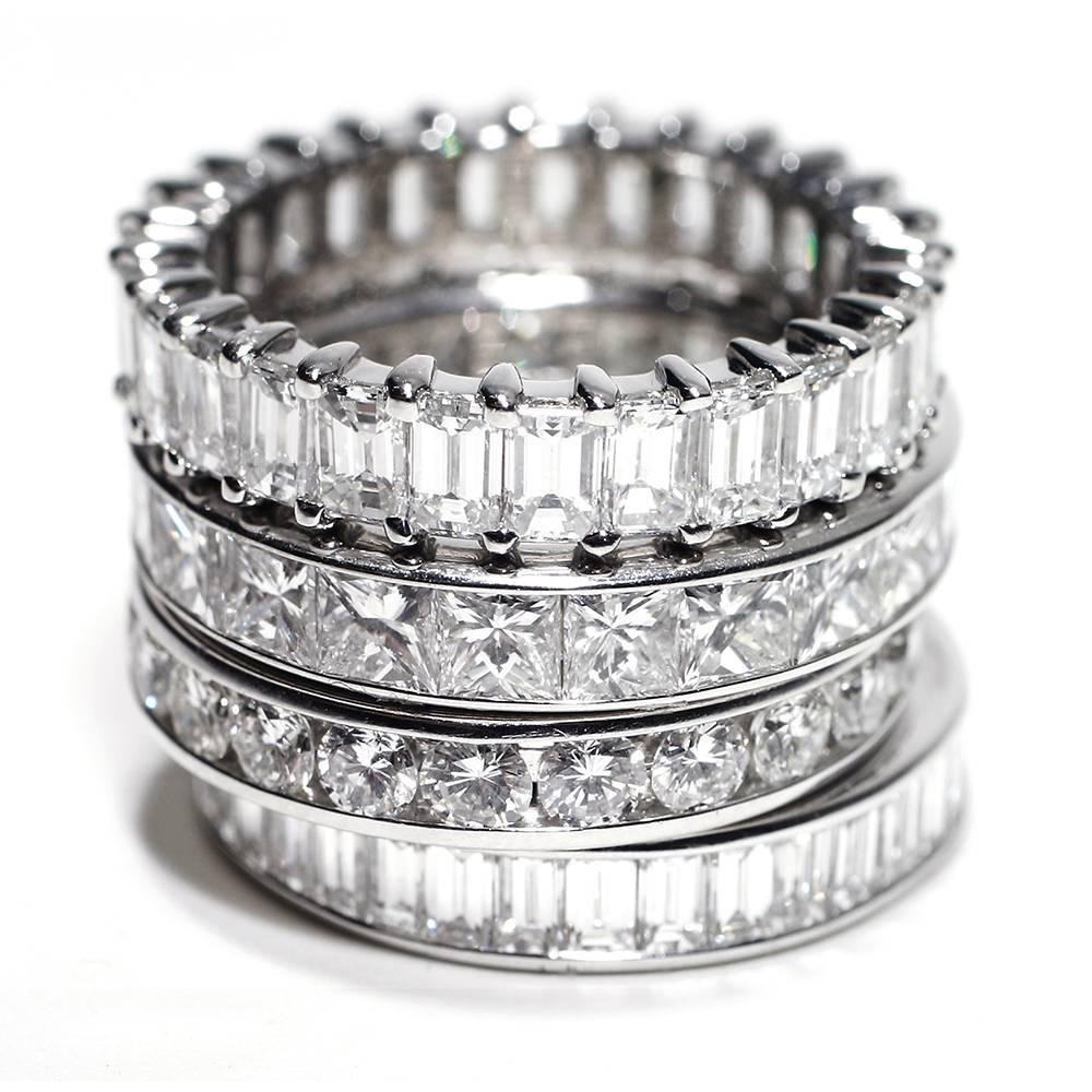 Platinum eternity wedding ring 
Three carat round-cut diamond channel set 
Diamond quality G VS
New Ring
Our team of graduate gemologists carefully hand-select every diamond. 
Ring size 6 In Stock
Ring cannot be sized
Available in finger ring size