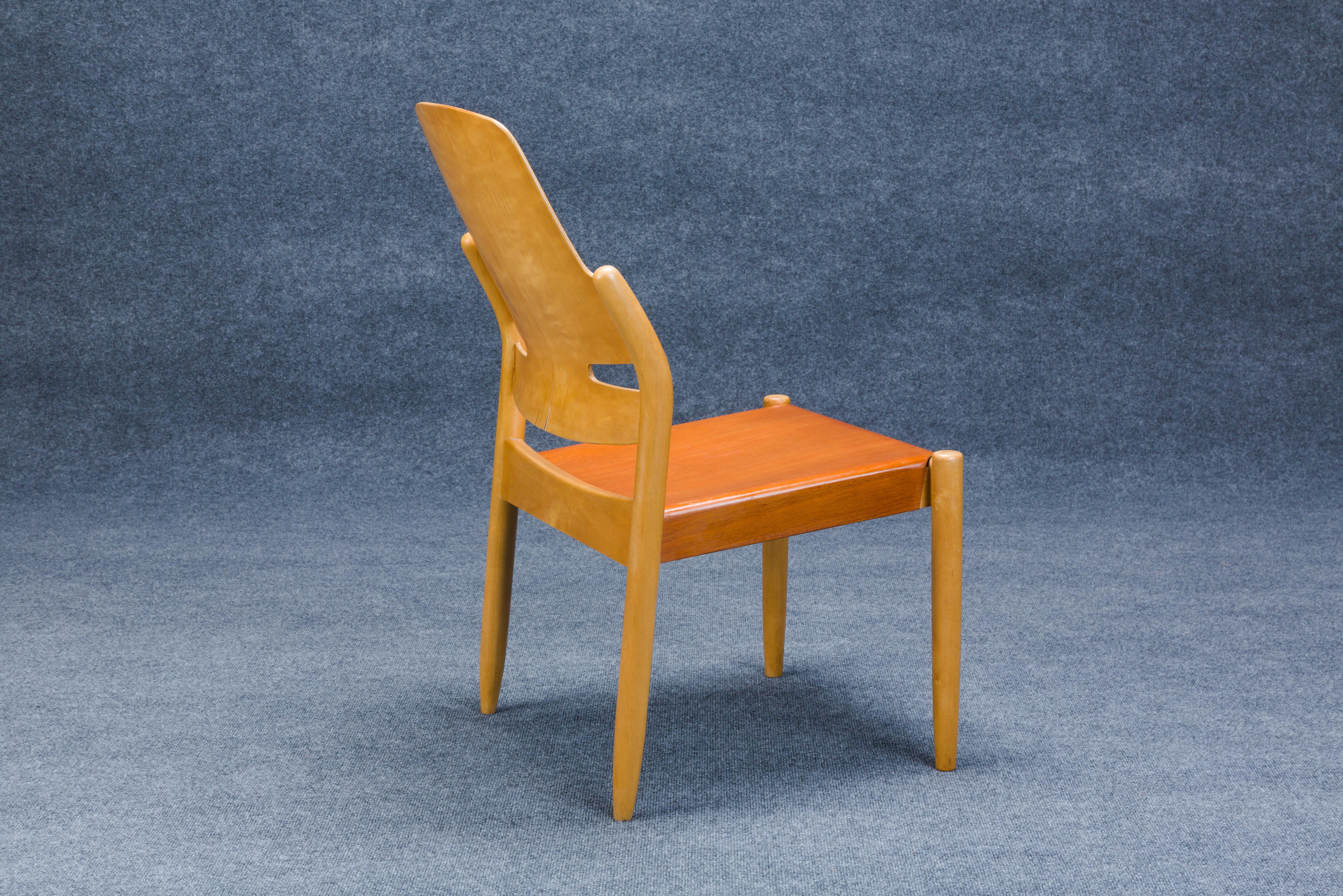 Mid-Century Modern Three Carl-Axel Acking Bentwood Chairs for Svenska Mobelfarikerna of Bodafors For Sale