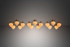 Three Ceiling Lamps by Hans Bergström for ASEA, Sweden Mid-20th Century