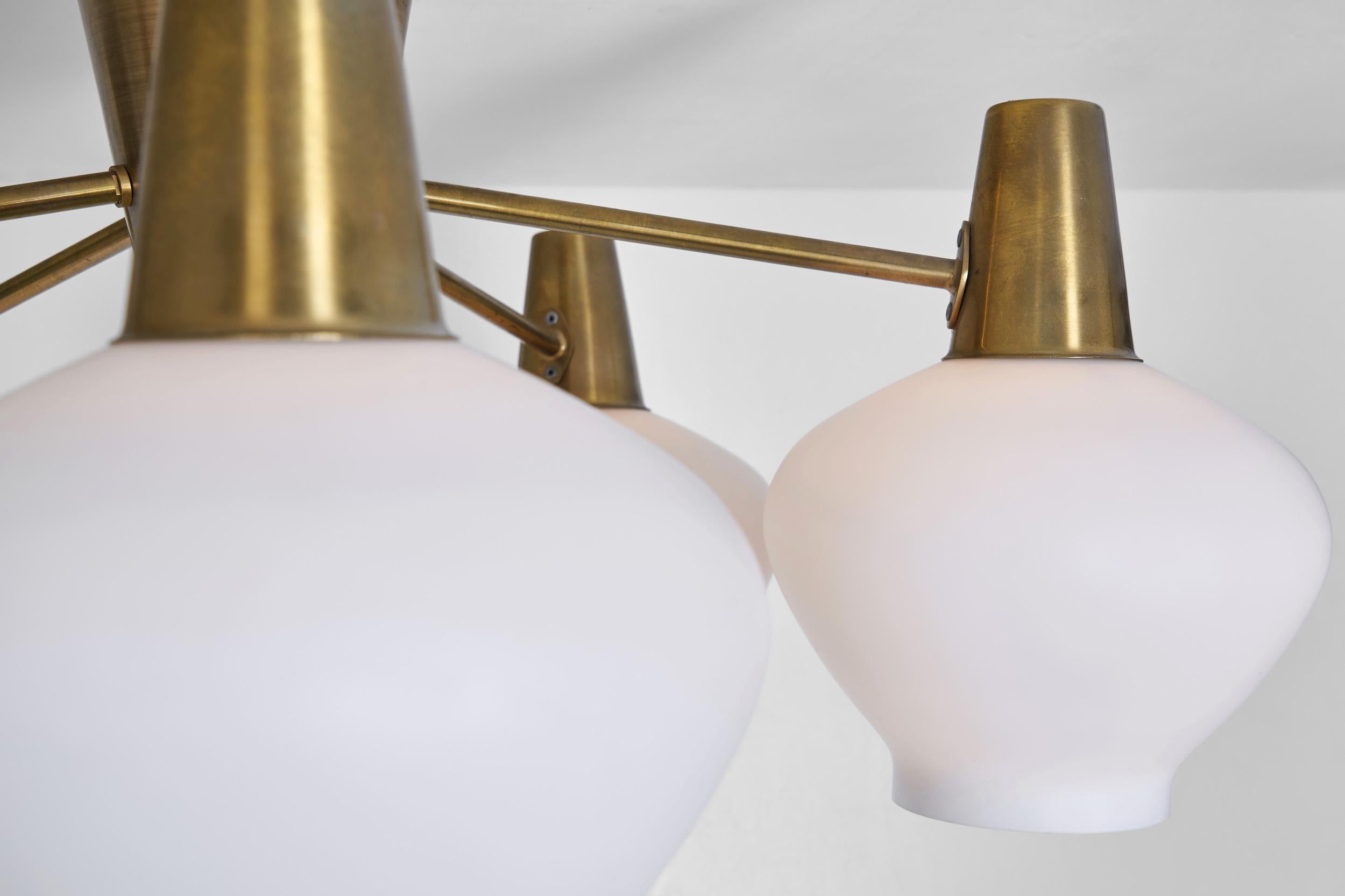 Three Ceiling Lamps by Hans Bergström for ASEA, Sweden Mid-20th Century 2