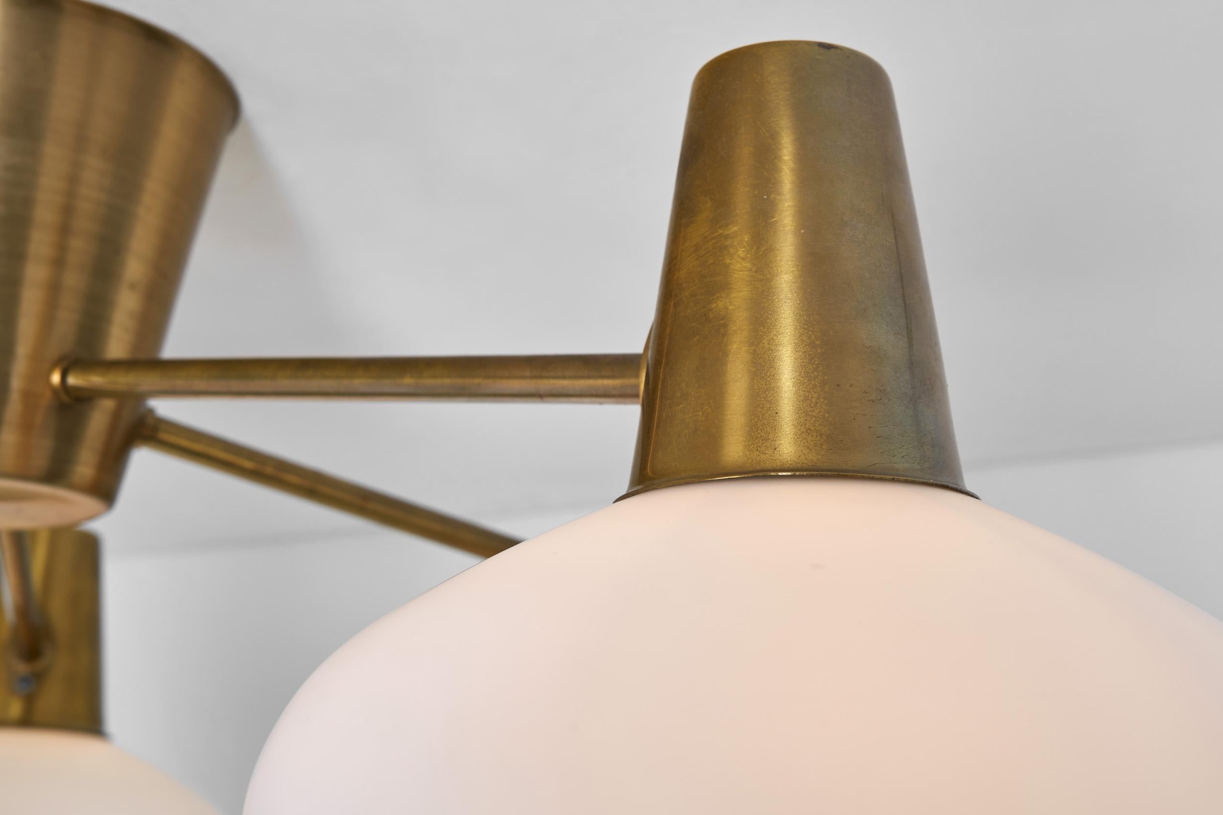 Three Ceiling Lamps by Hans Bergström for ASEA, Sweden Mid-20th Century 3