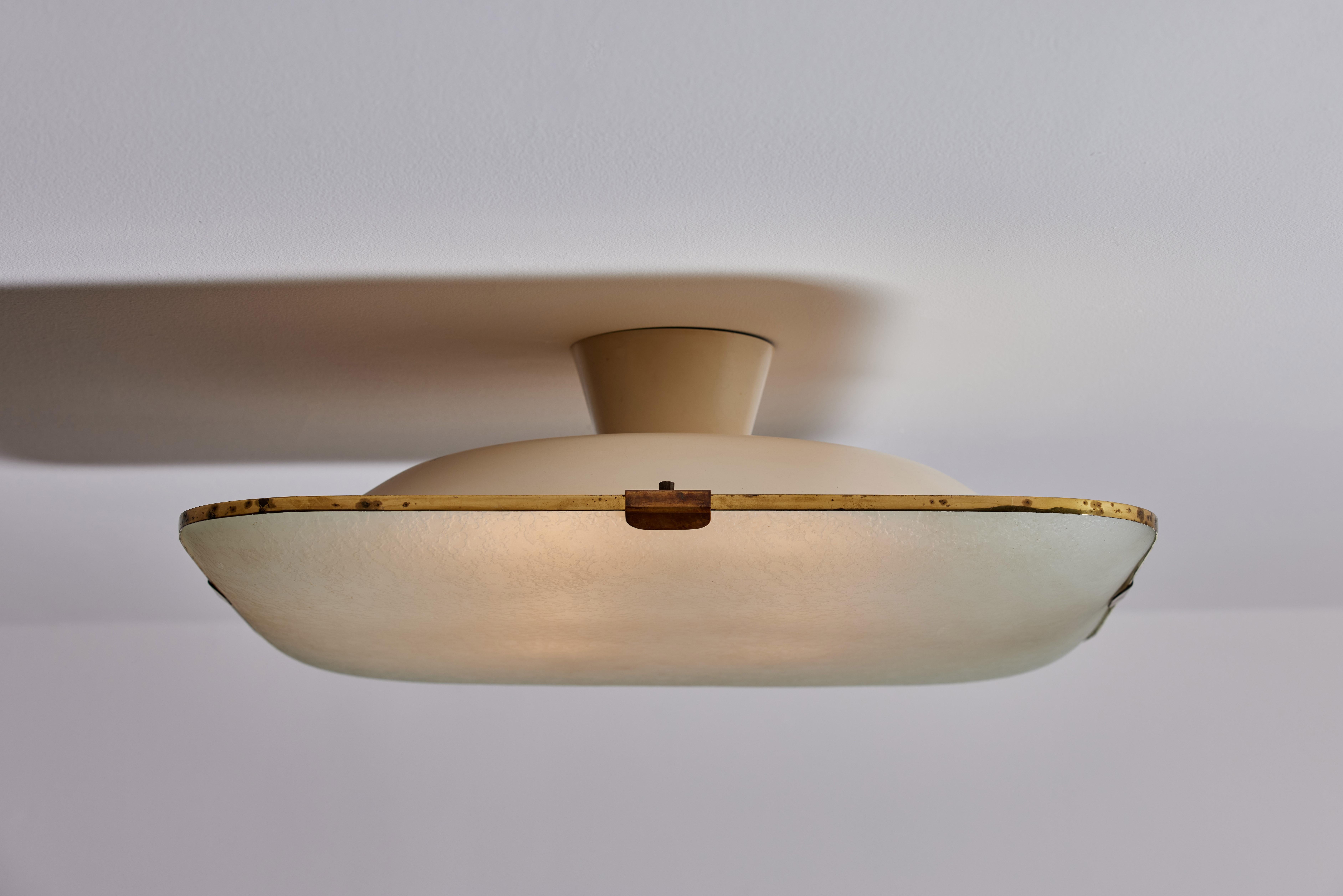 Single Ceiling Light by Max Ingrand for Fontana Arte In Good Condition In Los Angeles, CA
