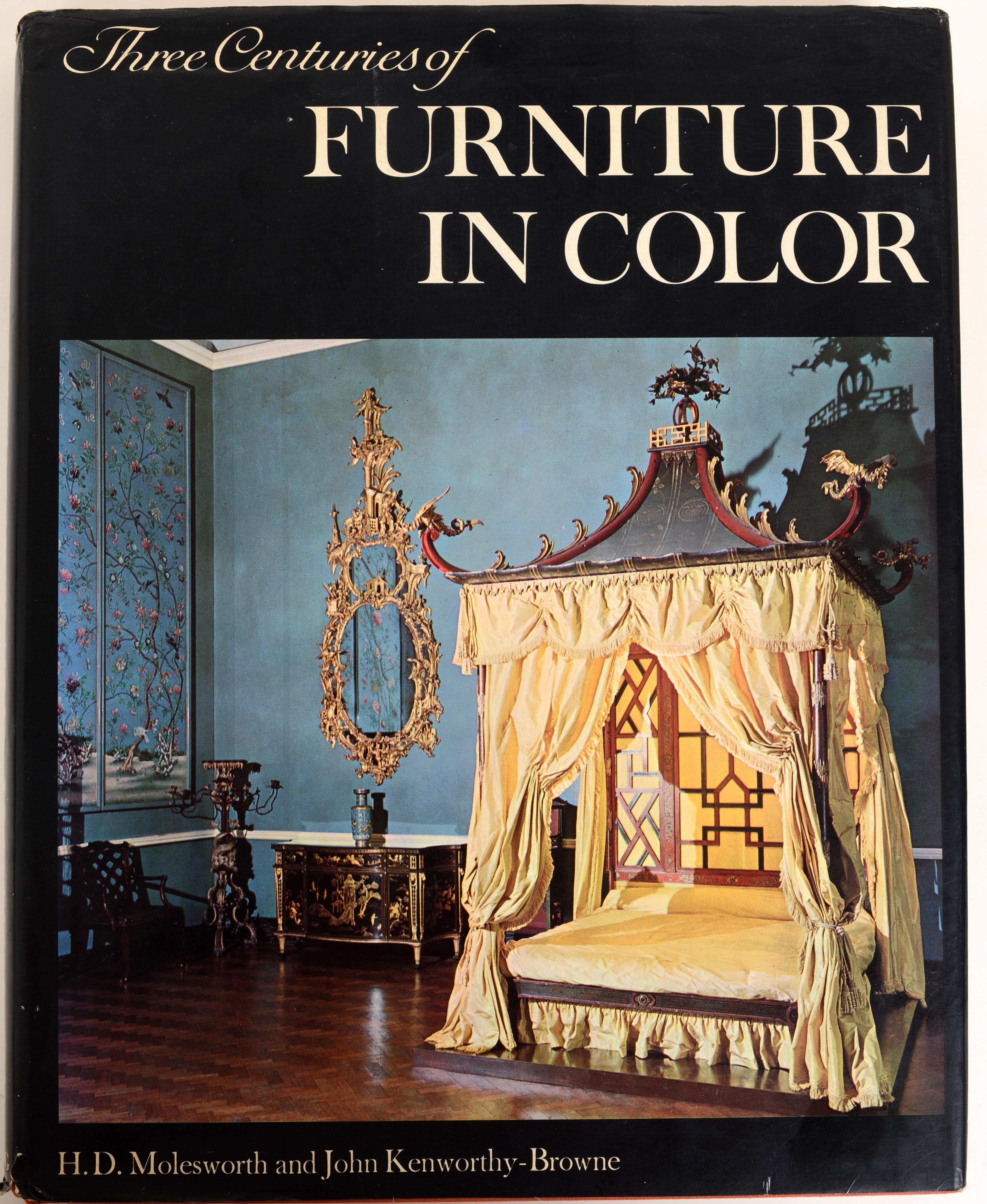 Three Centuries of Furniture in Color by J. A. Kenworthy-Browne, 1st Ed For Sale