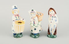 Three Children's Aid Day Figures, Aluminia, 1940s