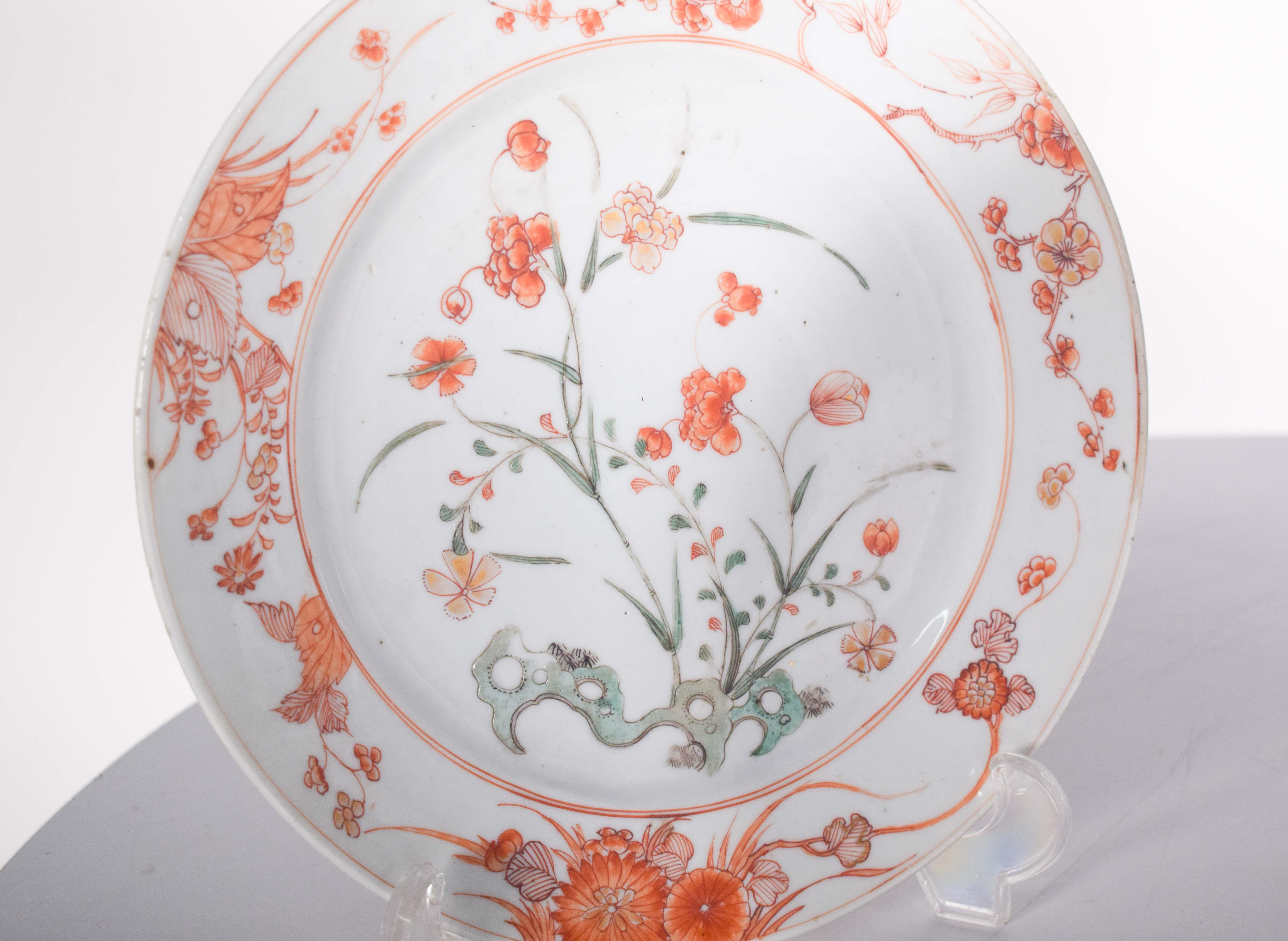 Three Chinese Kangxi Porcelain Plates In Good Condition For Sale In Lisboa, Lisboa