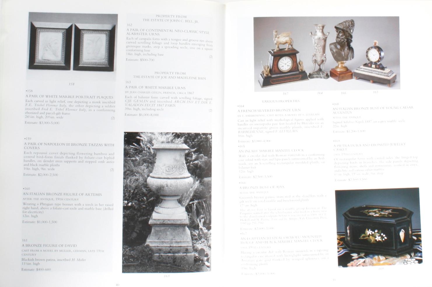 Three Christie's Auction Catalogues, Antiques and Souvenirs of the Grand Tour 2
