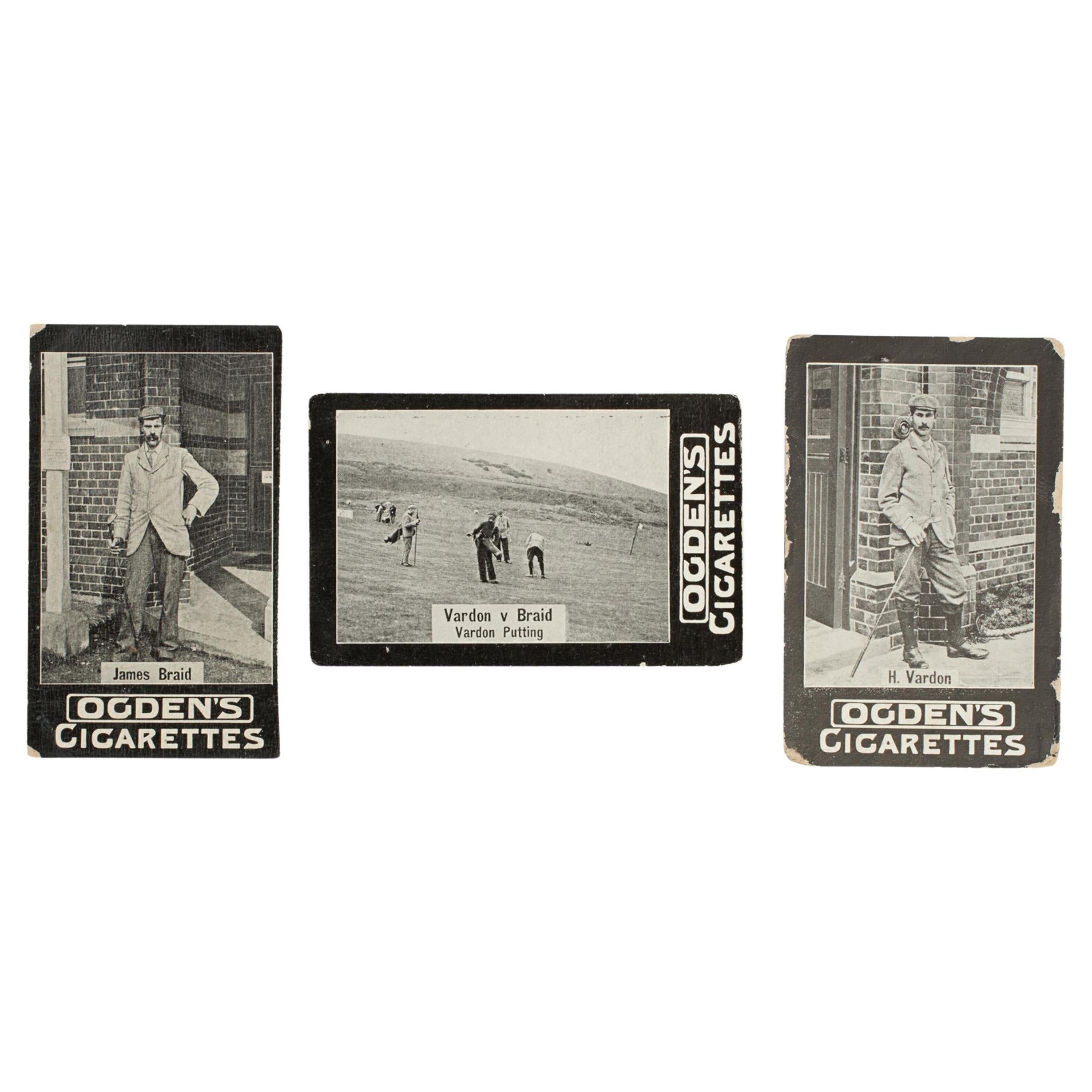 Trois cartes à cigarettes d'Ogden's en vente