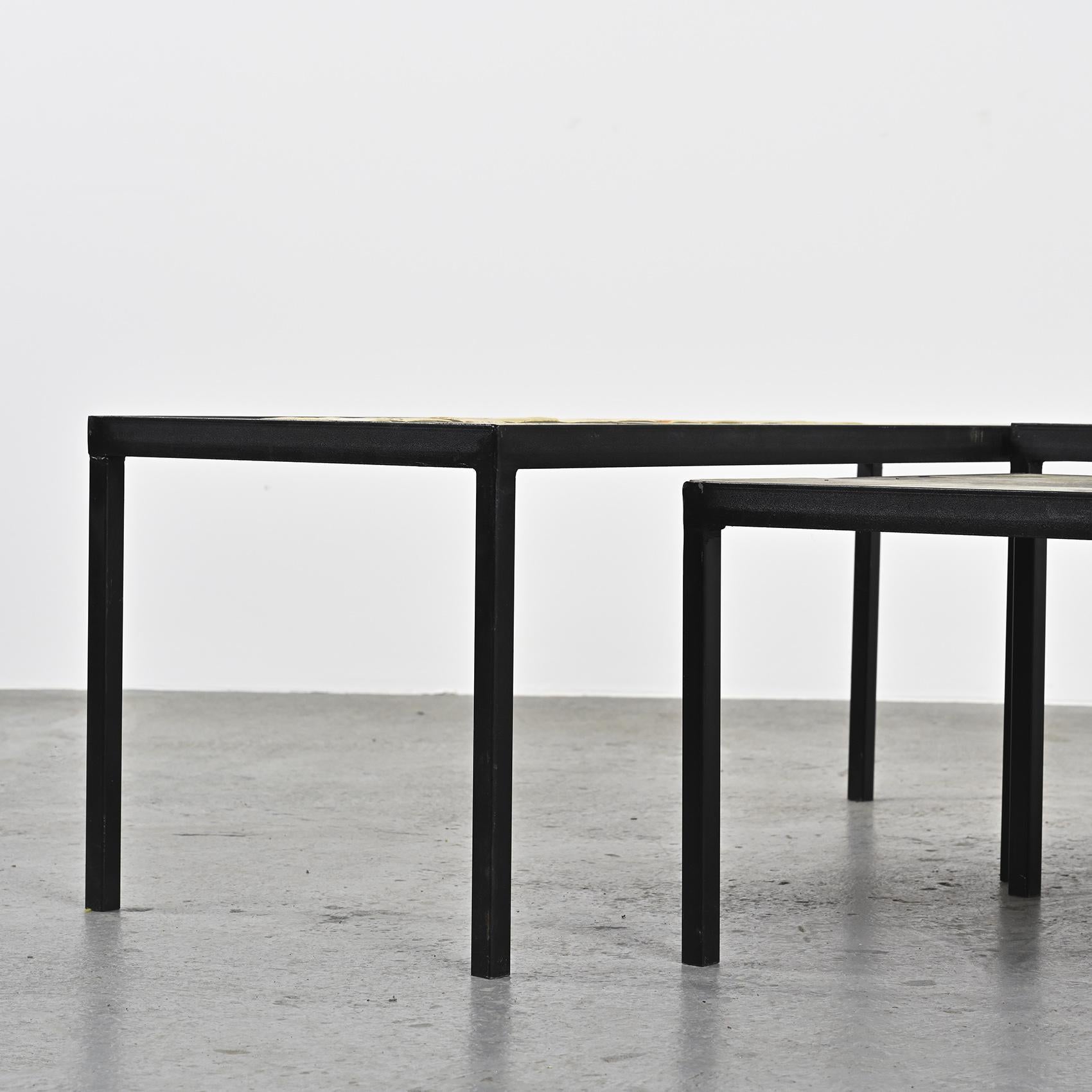 Three coffee tables by Les 2 Potiers, France, circa 1965 For Sale 2