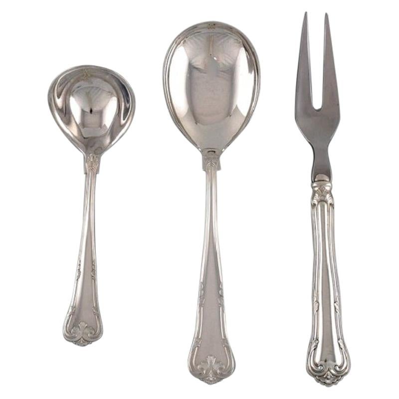 Three Cohr Serving Parts in Silver, Mid-20th Century
