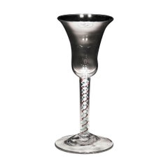 Three Colour Opaque Twist Wine Glass