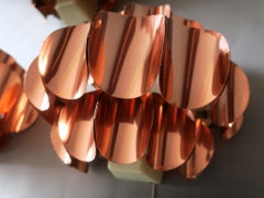 Two Copper Wall Lights by Thorsten Orrling for Temde, Switzerland, 1960s