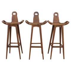Three Custom Adirondack Barstools