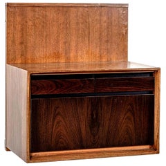 Three De Coene Wall-Mounted Consoles in Walnut and Rosewood