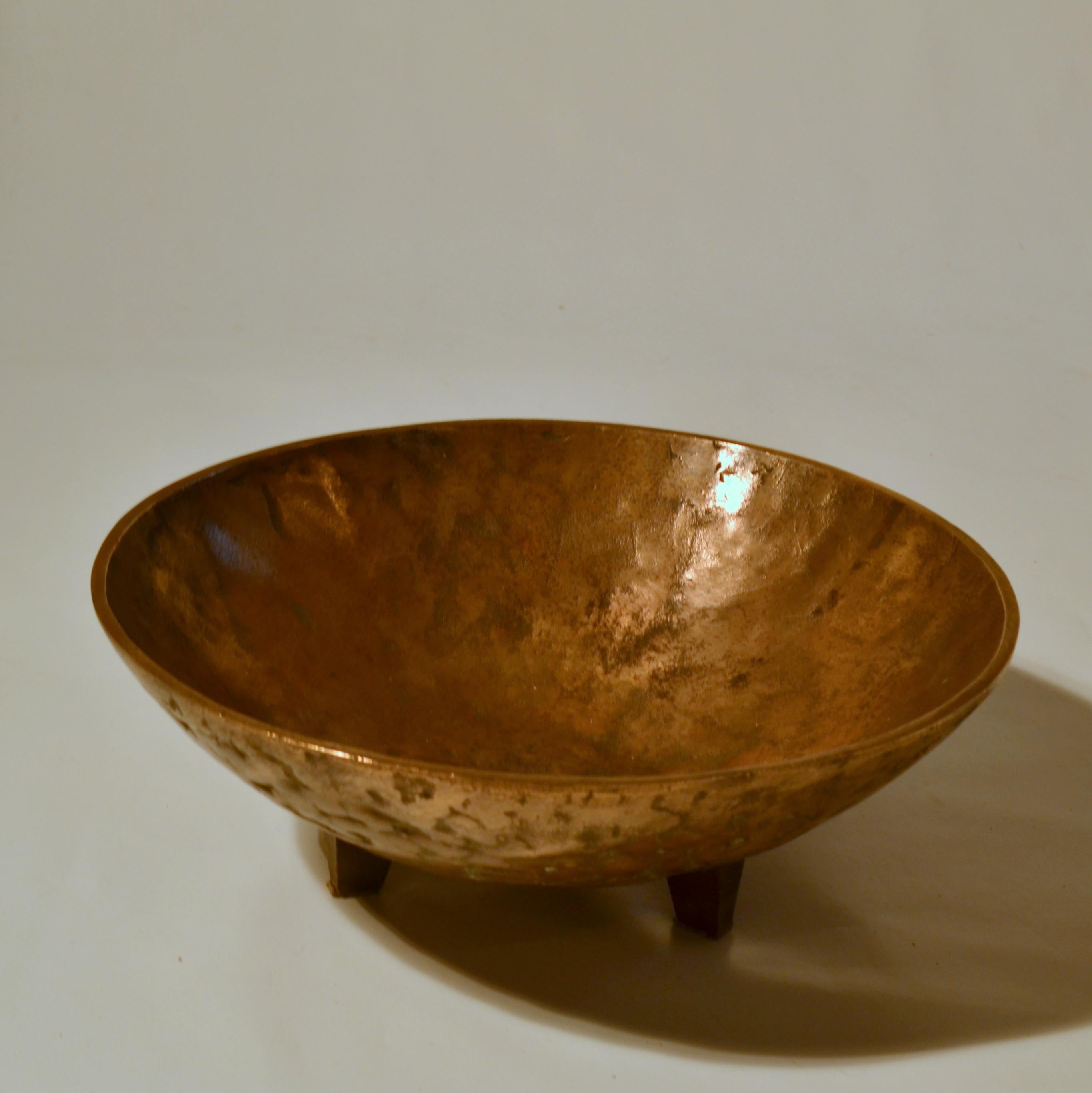 Three Decorative Bronze Mid-Century Modern Bowls 1