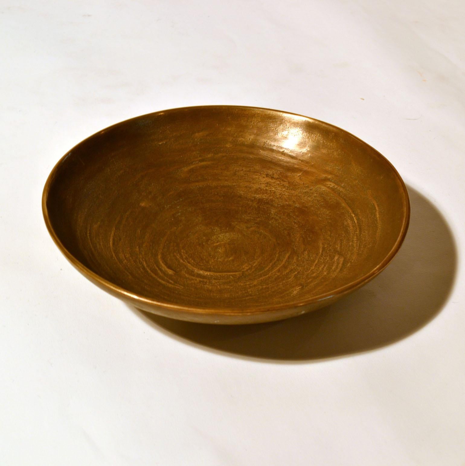 Three Decorative Bronze Mid-Century Modern Bowls 2