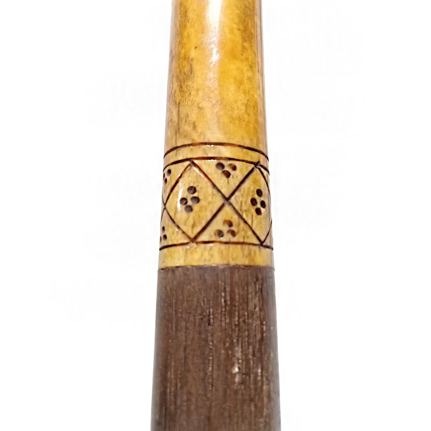 Three Decorative Wood Batons, Indonesia, Mid-20th Century For Sale 6