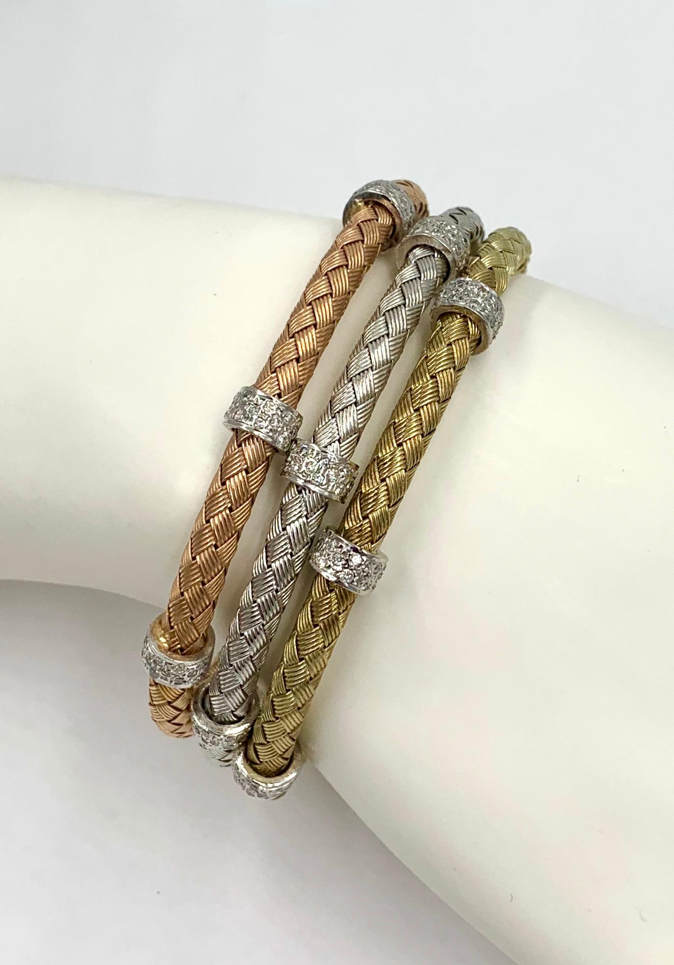 diamond stackable bracelets