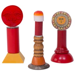 Three Dick Seeger Lollipop Sculptures