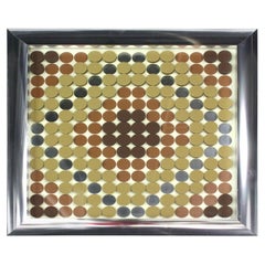 Tridimensional 3D Colgante de Pared Marco de Aluminio Placa de Arte Pintura sobre Vidrio