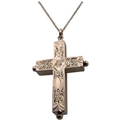 Three-Dimensional Antique Gold Cross