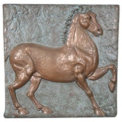 Dreidimensionales Relief eines Stallions