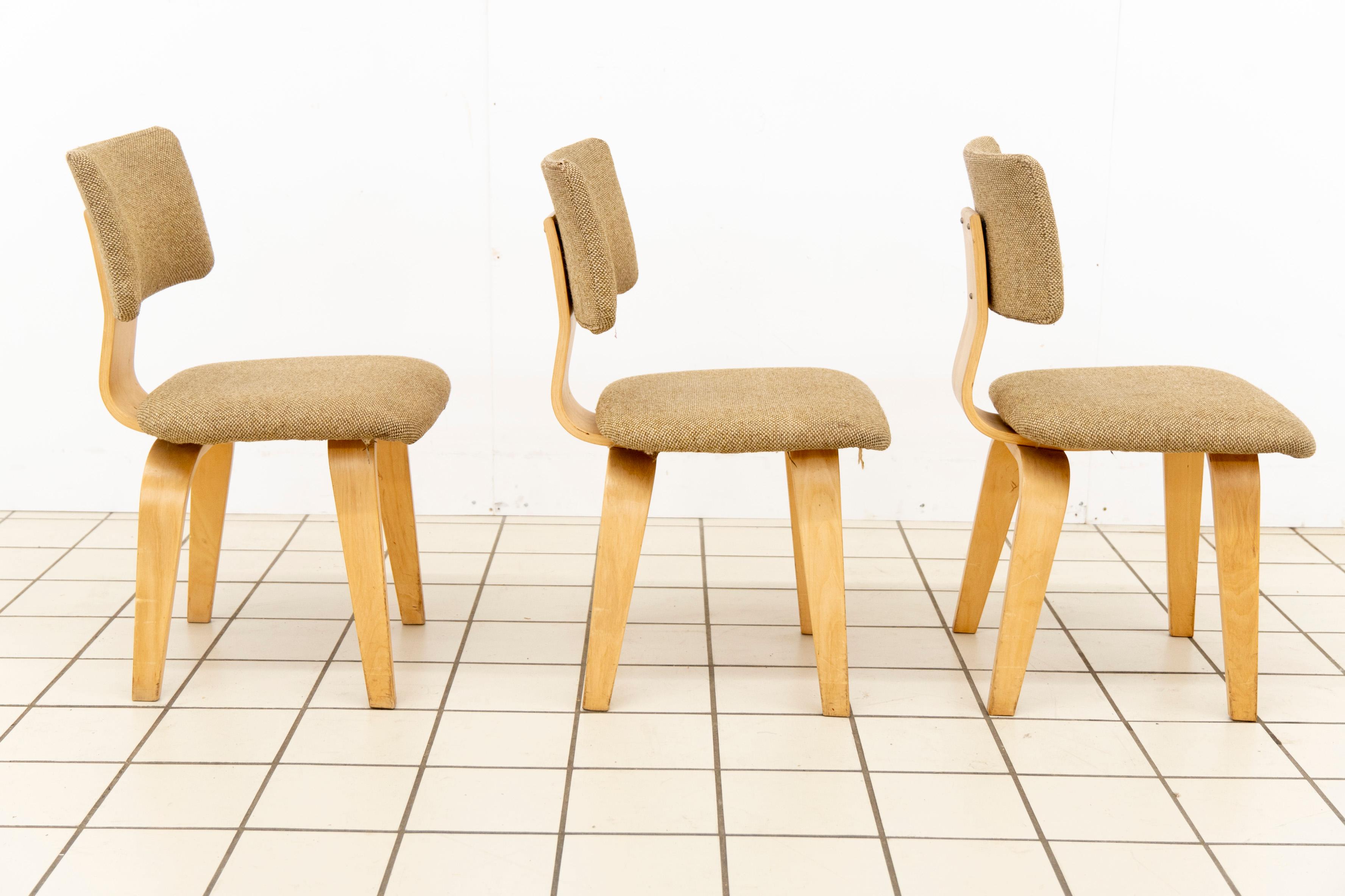 Three dining room chairs SB03 by Cees Braakman for Pastoe, 1950s For Sale 1