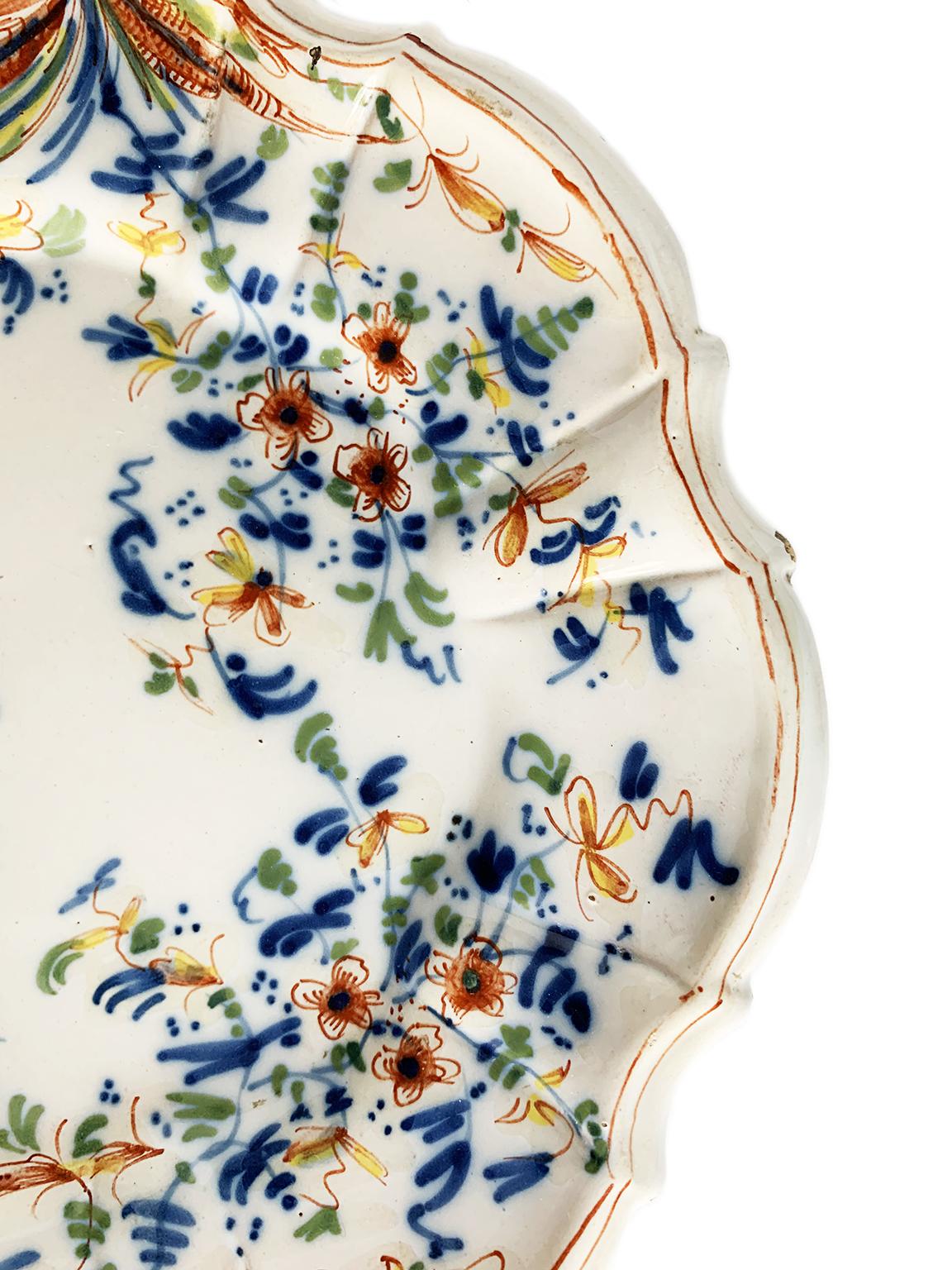 Trois plats, Fabrique d'Antonio Maria Coppellotti, Lodi, Italie, vers 1745 en vente 3