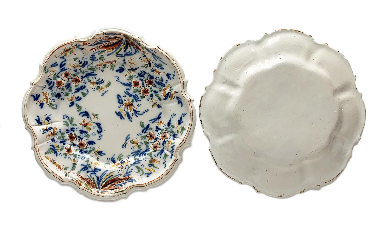 Trois plats, Fabrique d'Antonio Maria Coppellotti, Lodi, Italie, vers 1745 en vente 5