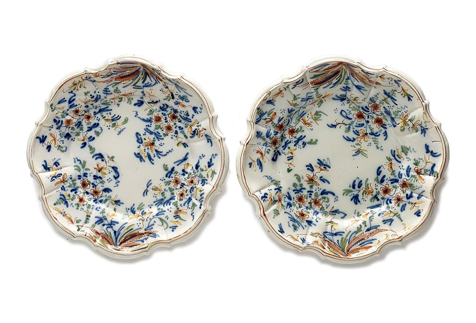 Italian Trois plats, Fabrique d'Antonio Maria Coppellotti, Lodi, Italie, vers 1745 en vente