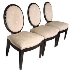 Three Donghia Grand Flute Dining or Side Chairs designed by John Hutton c. 1980s