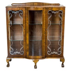 Vintage Display Cabinet in the Chippendale Style Circa 1960