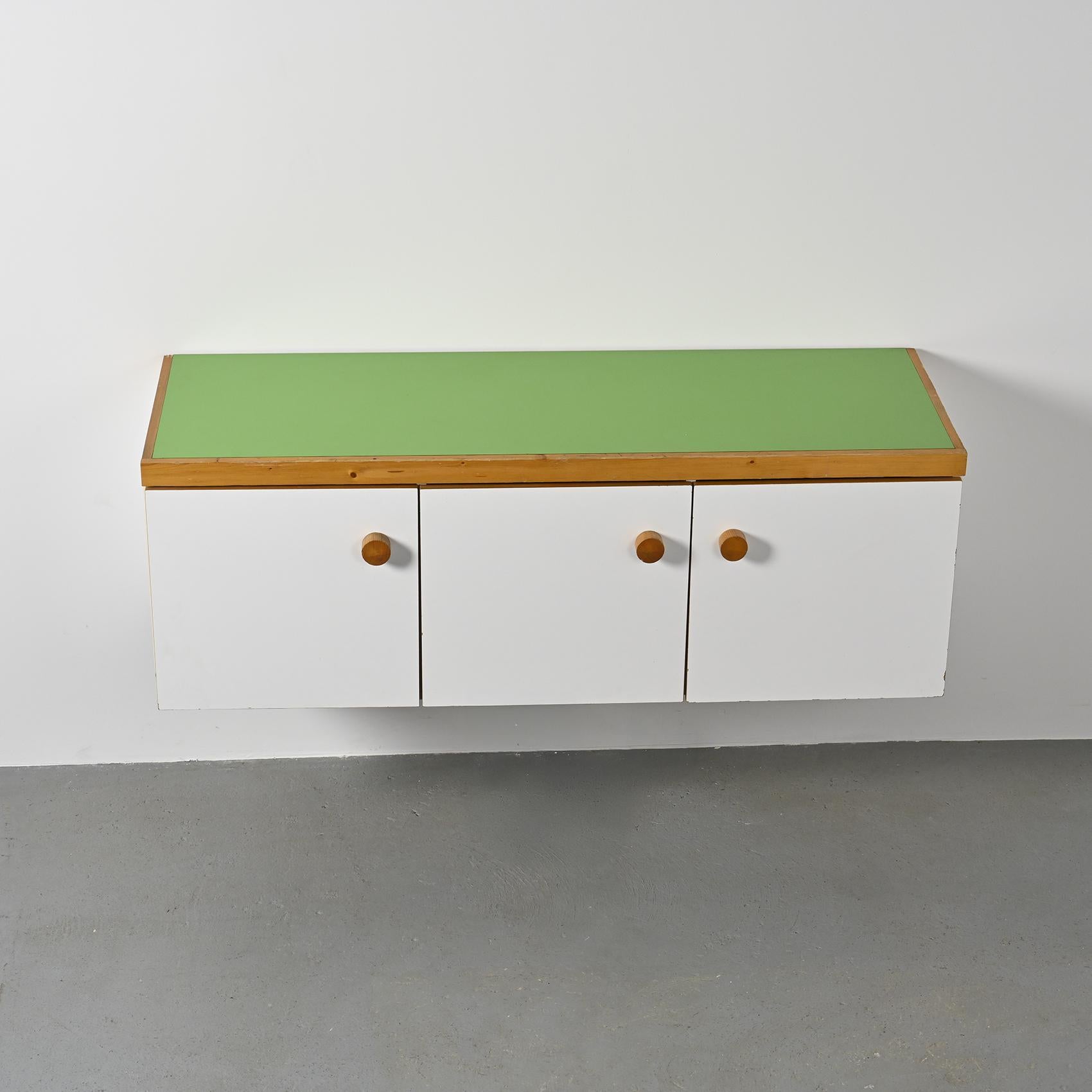 Three-doors Sideboard from Les Arcs by Charlotte Perriand For Sale 3
