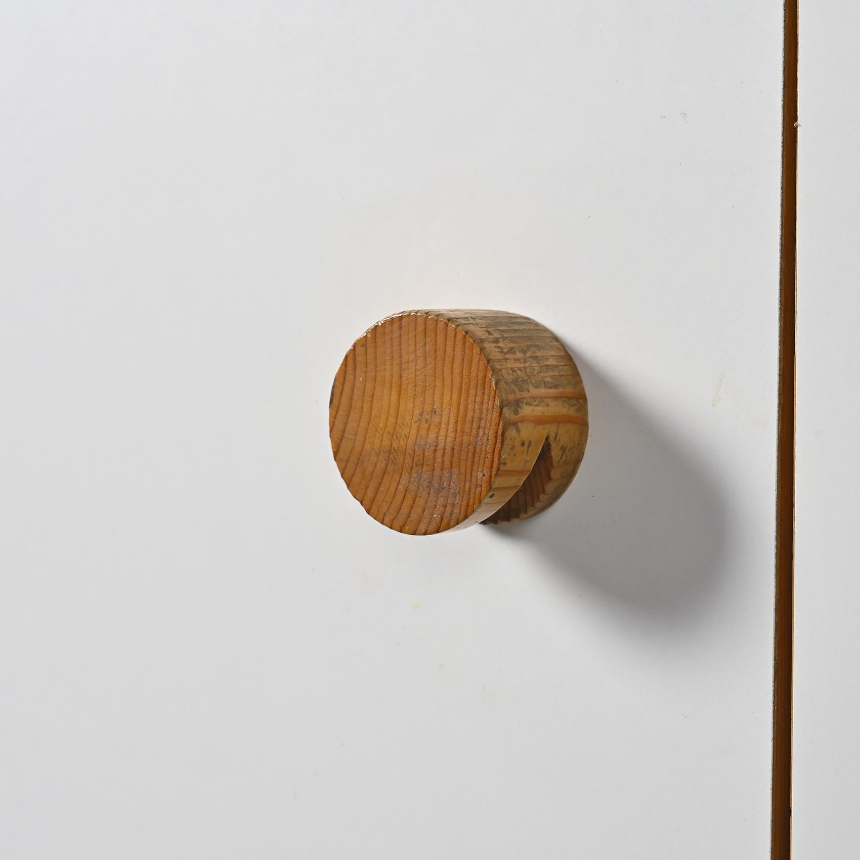 Three-doors Sideboard from Les Arcs by Charlotte Perriand For Sale 1